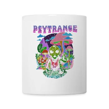Techno House Party Edm Festival Goa Rave Psytrance - Coffee/Tea Mug - white - Front