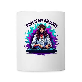 Rave Techno House Party EDM Festival Goa Electro - Coffee/Tea Mug - white - Front