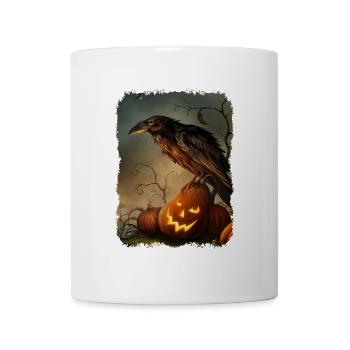 Samhain Raven - Coffee/Tea Mug - white - Front
