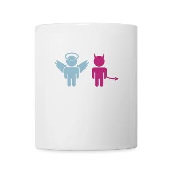 little angel, little devil - Coffee/Tea Mug - white - Front
