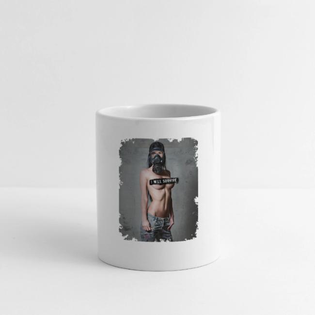 nude girl with gas mask - i will survive