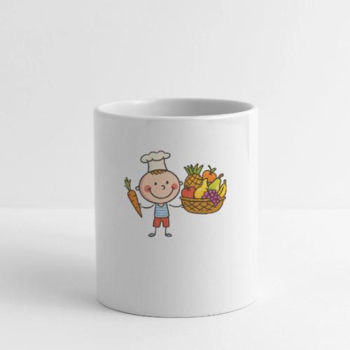 Chef Boy Cartoon Fruit Basket Kids Shirt - Coffee/Tea Mug