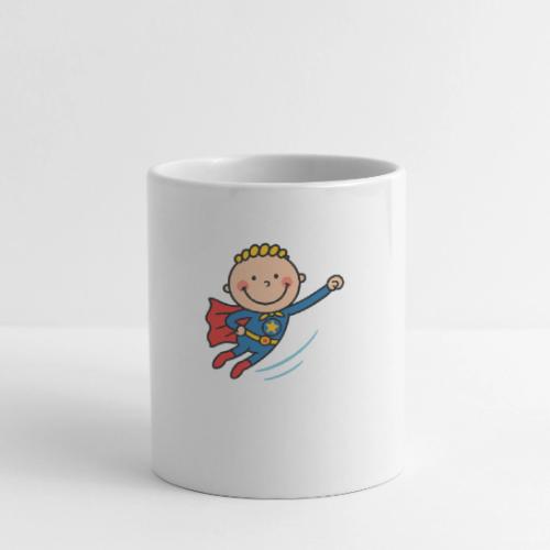 Cartoon Superhero Boy Flying Kids T-Shirt - Coffee/Tea Mug