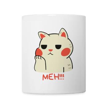 Meh Cat - Coffee/Tea Mug - white - Front