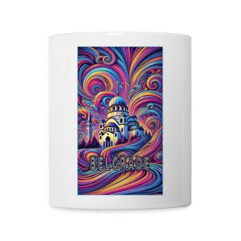 Belgrade Serbia Panorama Design - Coffee/Tea Mug - white - Front