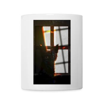 Shadow Cat - Coffee/Tea Mug - white - Front