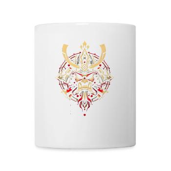 Samurai Mask Japanese Art - Coffee/Tea Mug - white - Front