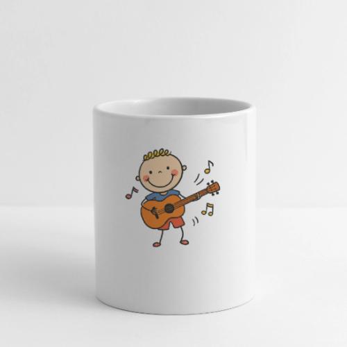 Cartoon Boy Playing Guitar Kids T-Shirt - Coffee/Tea Mug