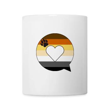 speech bubble - bear fetish gay pride LGBTIQ - Coffee/Tea Mug - white - Front