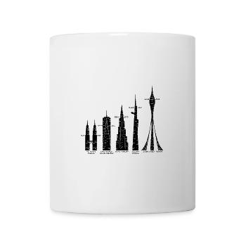 Tallest Skyscrapers Cloud Towers Mega Buildings - Coffee/Tea Mug - white - Front
