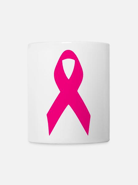 Pink Ribbon - Coffee/Tea Mug - white