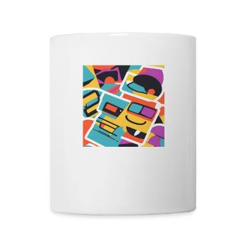 Bold Strikes: Vibrant Line Art - Coffee/Tea Mug - white - Front