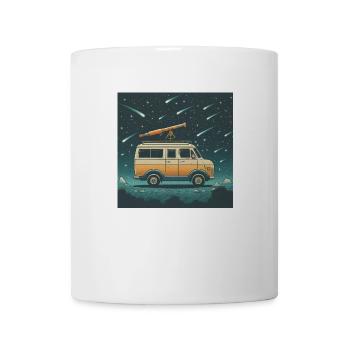 Camping Van Under The Stars - Coffee/Tea Mug - white - Front