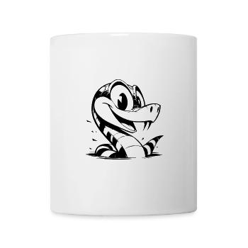 Line Drawing Snake Funny Snakes Sketch - Coffee/Tea Mug - white - Front
