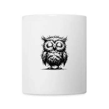 Morning Grouch Owl - Am I Awake? - No Idea - Coffee/Tea Mug - white - Front