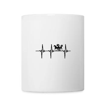 Heartbeat For Proud Equestrian Herd - Coffee/Tea Mug - white - Front