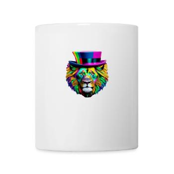 The Majestic Mane A Lion of Many Colors - Coffee/Tea Mug - white - Front