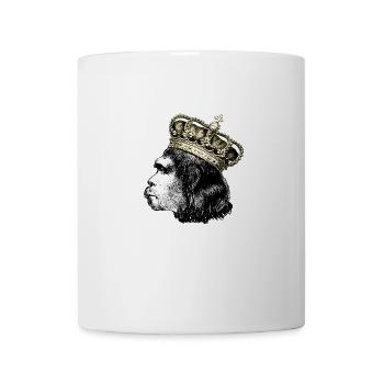 The Neanderthal King - Funny Prehistoric Man RE - Coffee/Tea Mug - white - Front