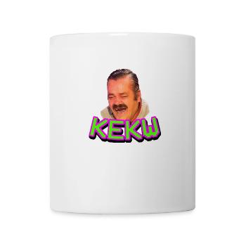 kekw twitch emote funny laugh - Coffee/Tea Mug - white - Front