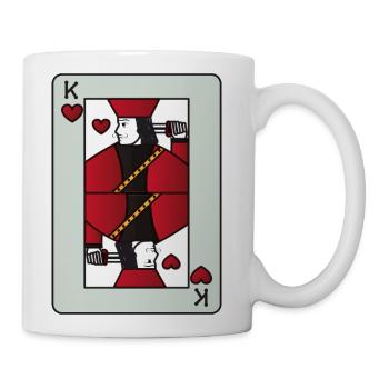 49 playing card - Coffee/Tea Mug - white - Right
