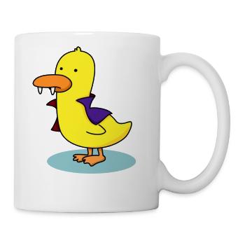 Count Duckula Cute Duck - Coffee/Tea Mug - white - Right