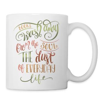 Books Wash Away - Coffee/Tea Mug - white - Right