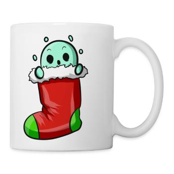 Boo Spirit In Christmas Chimney Sock Christmas - Coffee/Tea Mug - white - Right