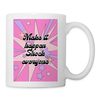 Blue Gradient Minimal Motivational Quotes Poster - Coffee/Tea Mug - white - Right