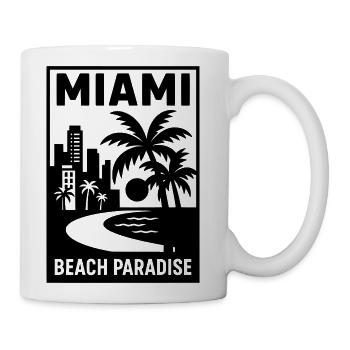 Miami Beach Paradise - Coffee/Tea Mug - white - Right