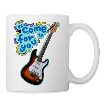 Neon Guitar Come For You - Coffee/Tea Mug - white - Right