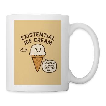 Existential Ice Cream - Coffee/Tea Mug - white - Right