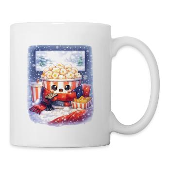 Cozy Snow Popcorn Bucket - Coffee/Tea Mug - white - Right