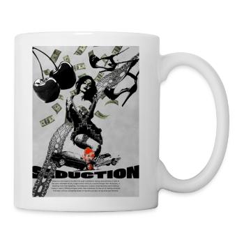 Pinup Noir Lace Seduction - Coffee/Tea Mug - white - Right
