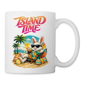 Island Time Bunny Beachwear - Coffee/Tea Mug - white - Right