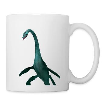 Emerald Long Neck Dino Tee - Coffee/Tea Mug - white - Right