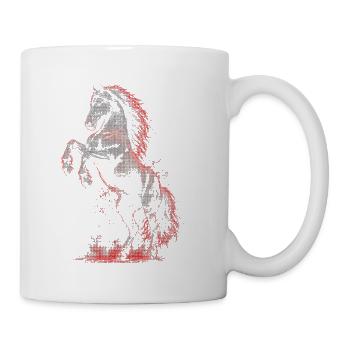 Crimson Blaze Stallion - Coffee/Tea Mug - white - Right