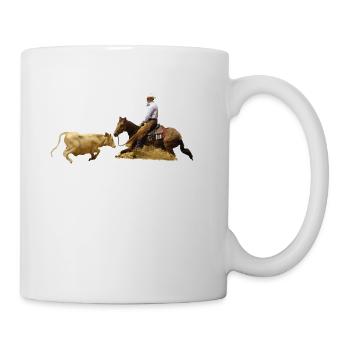 Cutting Horse - Coffee/Tea Mug - white - Right