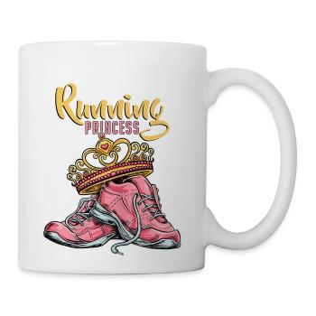 Running Girl Running and Jogging Female Runner T 2 - Coffee/Tea Mug - white - Right