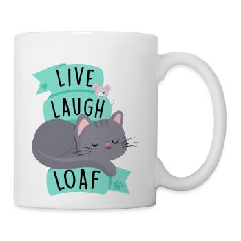 Live Laugh Loaf - Coffee/Tea Mug - white - Right