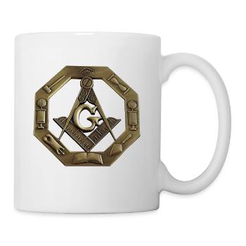 Square and compass - Coffee/Tea Mug - white - Right