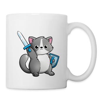 Level Up Cat - Coffee/Tea Mug - white - Right