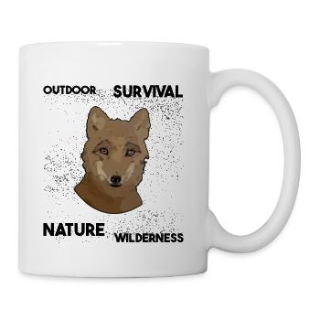 renard mignon nature nature nature extérieur - Tasse - blanc - Droite
