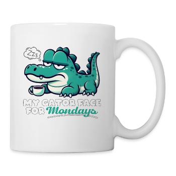 MY GATOR FACE FOR MONDAYS - Coffee/Tea Mug - white - Right