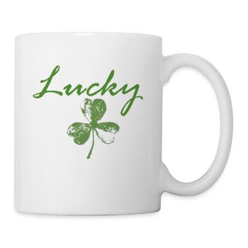 Lucky Shamrock - Coffee/Tea Mug - white - Right