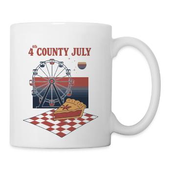 Retro 4th of July County Fair - Coffee/Tea Mug - white - Right