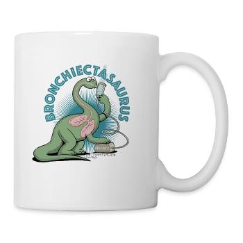 Bronchiectasaurus - Coffee/Tea Mug - white - Right