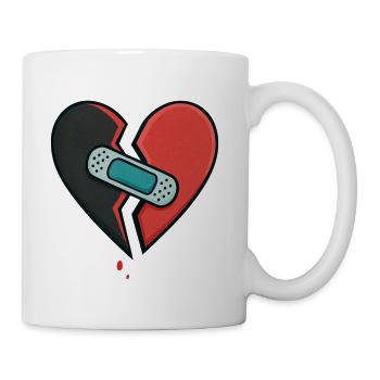 Mended Broken Heart - Coffee/Tea Mug - white - Right