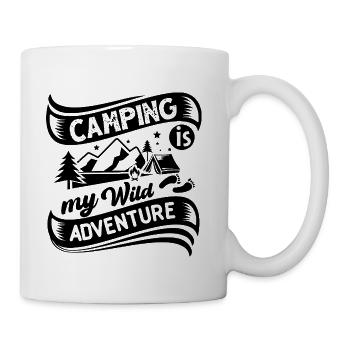 camping my wild adventure - Coffee/Tea Mug - white - Right