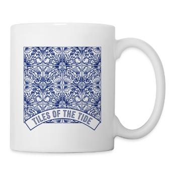 Tiles of the Tide Nautical Tile Print - Coffee/Tea Mug - white - Right