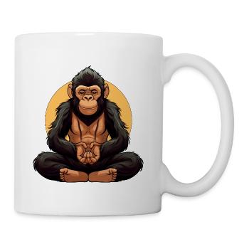 Monkey Yogi - Coffee/Tea Mug - white - Right